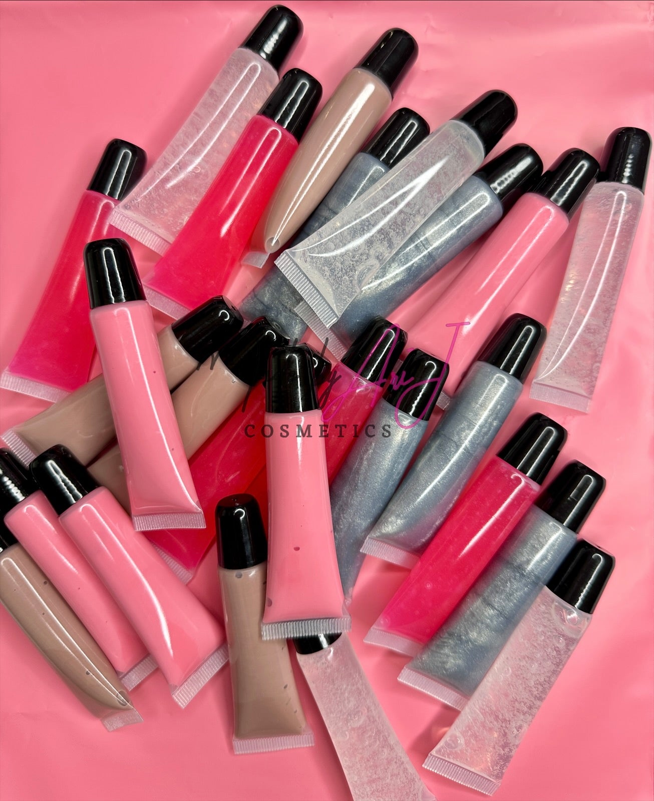 Black Top Prefilled Lipgloss Wholesale (no logo)