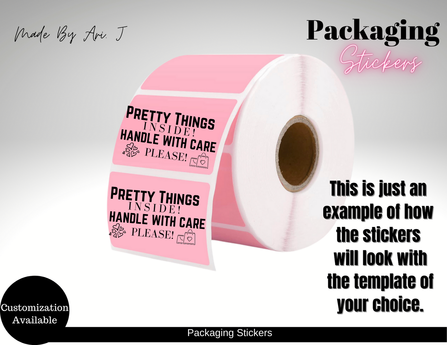 Pretty Packaging Stickers